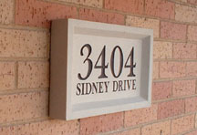 standard thin address plaque